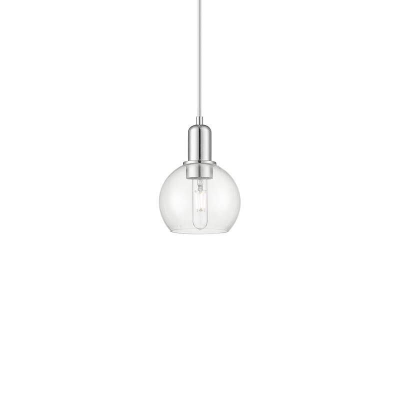 Innovations Lighting 716-1P-9-6 Athens Pendant Athens 6" Wide Mini - Polished Chrome / Clear