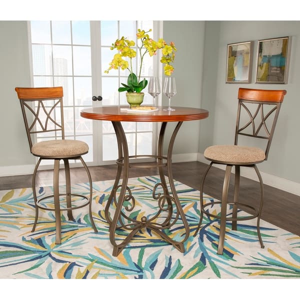 slide 2 of 3, Linon 3-piece Eden Pub Table Set