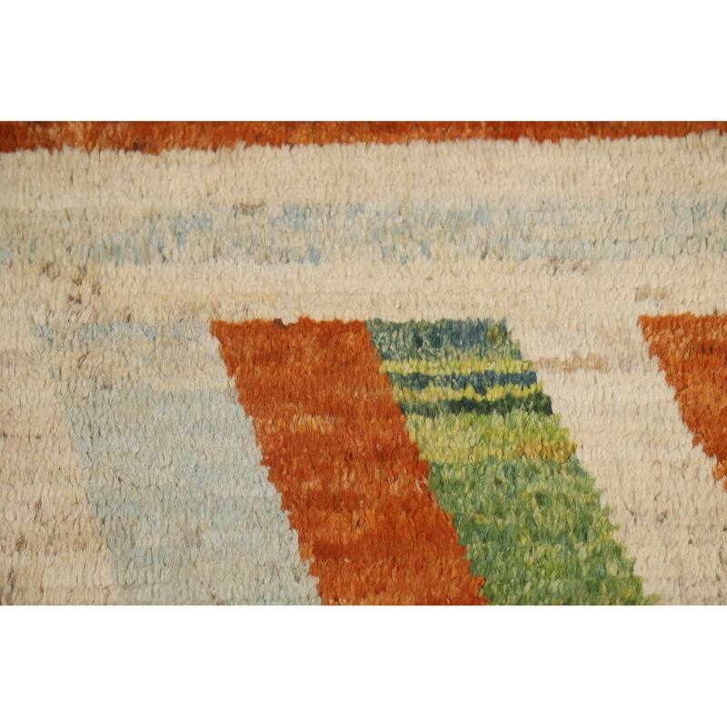 Moroccan Oriental Rug Hand-Knotted Bedroom Wool Carpet - 8'5" x 9'10"