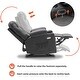 preview thumbnail 21 of 23, MCombo Manual Glider Rocker Recliner Chair with USB Ports, Faux Leather 8002