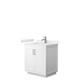 Option White, Nickel Trim, White Quartz Top