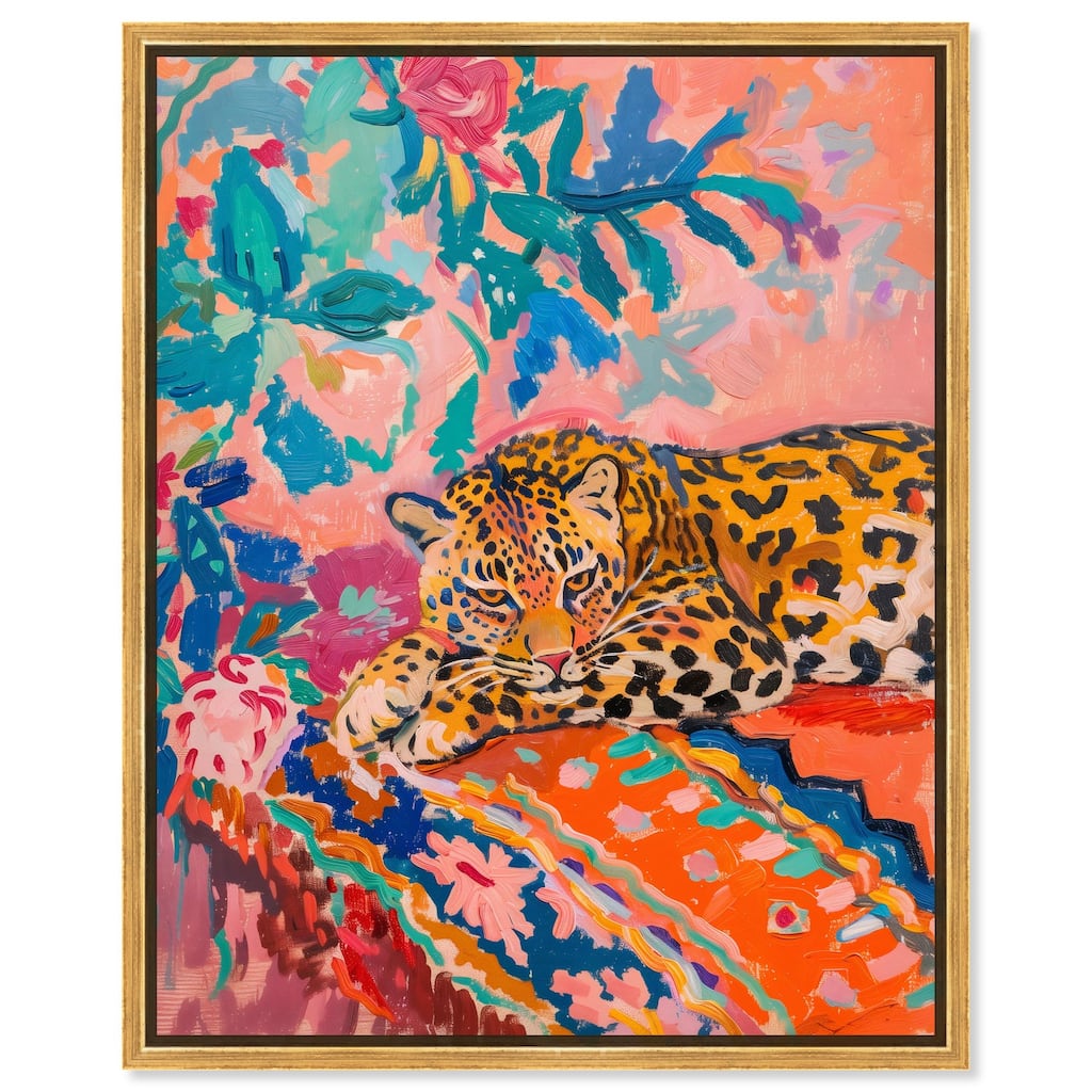 Jungle Cat in Color Canvas by Art Remedy