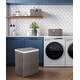 preview thumbnail 3 of 5, Seville Classics Lidded Foldable Portable Rectangular Laundry Hamper Basket with Washable Liner