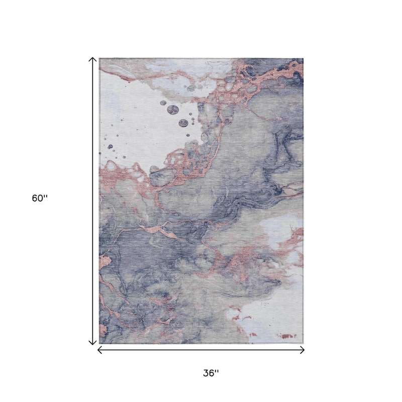 HomeRoots Abstract Transitional Rectangle Outdoor Rug