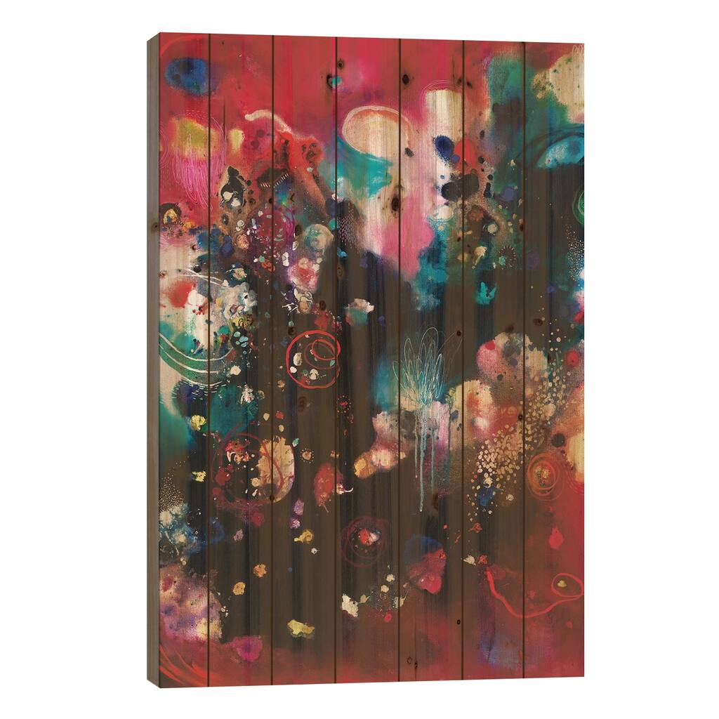 Last Days Of Summer Print On Wood by Brenda Mangalore - Multi-Color