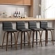 preview thumbnail 56 of 198, 26"/29" Faux Leather Swivel Bar/Counter Stools, Set of 2/3