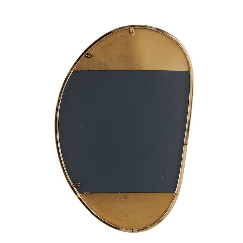 Metal Oval Wall Mirror - Gold - Roche River Decor