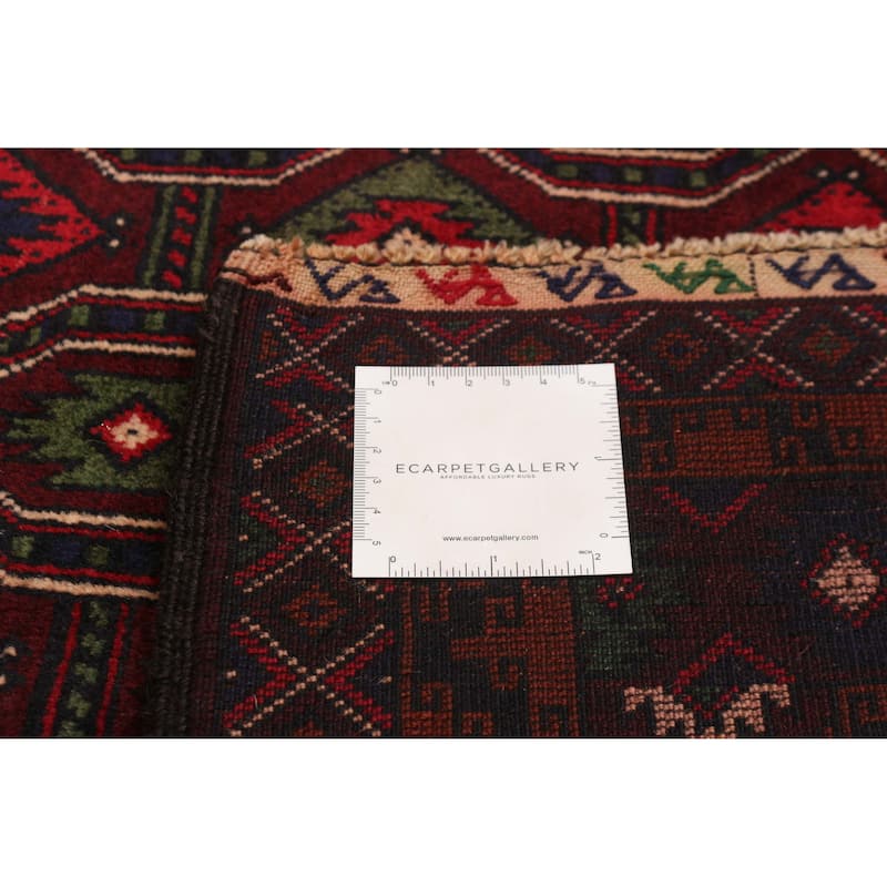 Teimani Red Rug 3'8" x 6'5" - 3'8 x 6'5