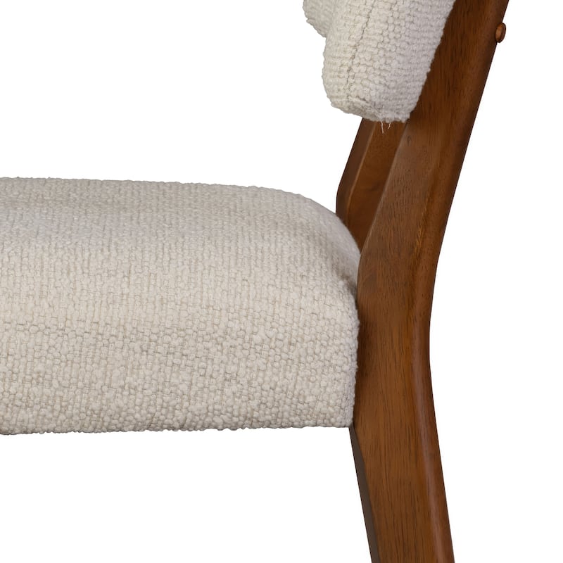 Furniture of America Forma Mid-Century Modern Walnut Solid Wood Dining Chairs (Set of 2)