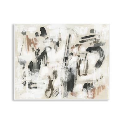 Stupell Chaotic Earthy Strokes Wall Plaque Art Design By June Erica Vess