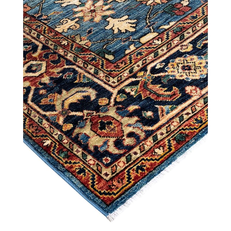 Serapi One-of-a-Kind Hand-Knotted Area Rug - Light Blue, 8' 2" x 9' 7" - 8' 2" x 9' 7"