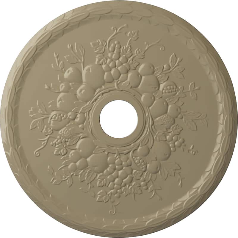 22 5/8"OD x 3 5/8"ID x 5/8"P Grape Ceiling Medallion