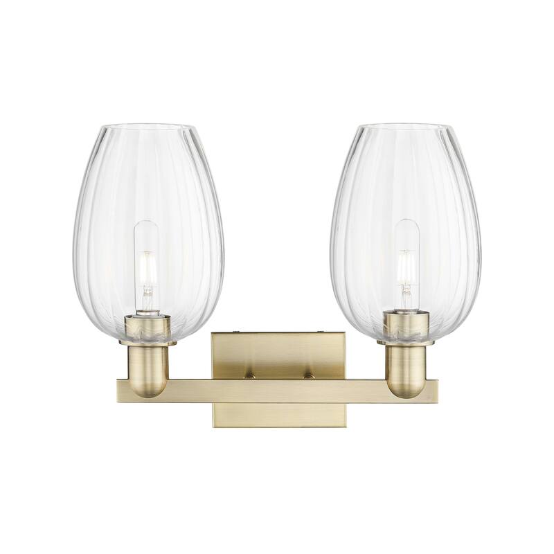 Innovations Lighting Downtown Urban - Preston - 2 Light 16" Flute Shade Bath Vanity Light