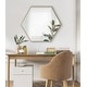 preview thumbnail 19 of 90, Kate and Laurel Rhodes Framed Mid-century Hexagonal Wall Mirror