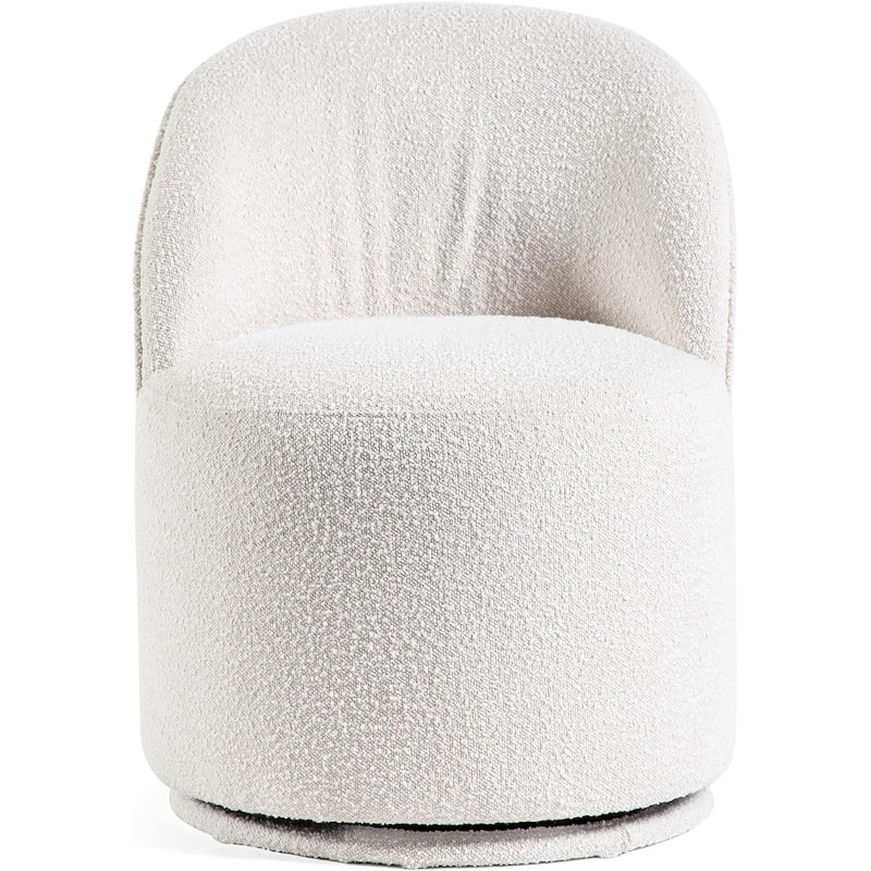 Modern White Finish Swivel Dining Chiars Set