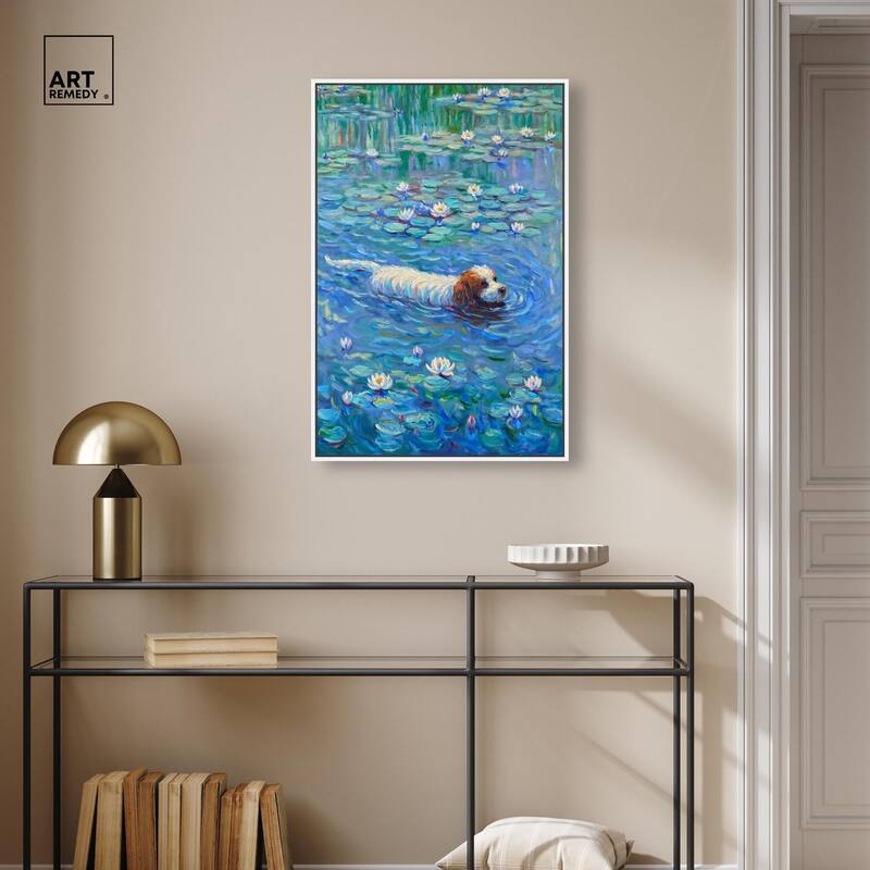 Lily Lagoon III Canvas by Art Remedy