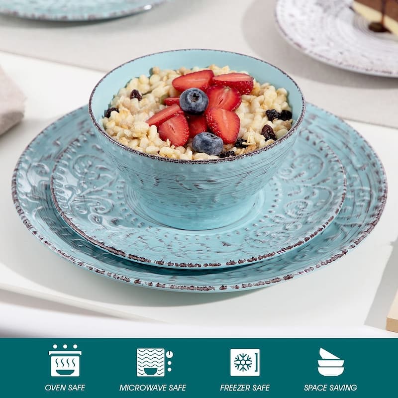 vancasso Vine 16-Piece Stoneware Dinnerware Set(Service For 4)