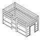 preview thumbnail 10 of 9, Twin Size Kid Low Loft Bed With Two-Tier Shelves