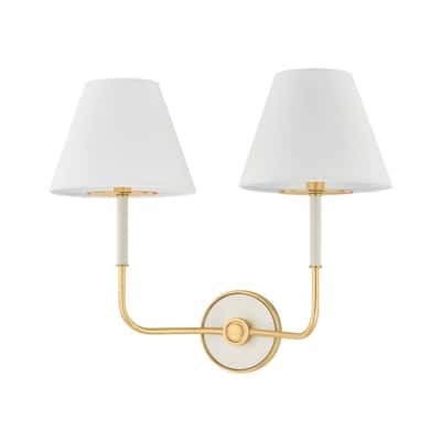 Hudson Valley Lighting MDS2201 Wedgewood 2 Light 16" Tall Wall Sconce