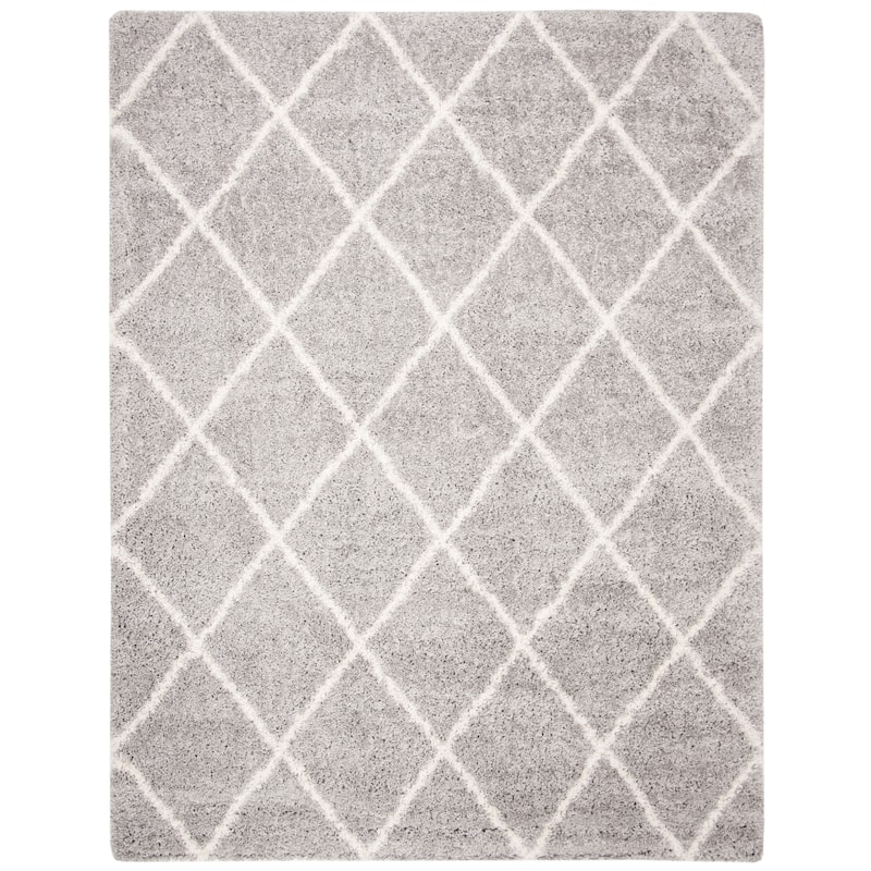 SAFAVIEH Fontana Shag Gurli Trellis 2-inch Thick Rug