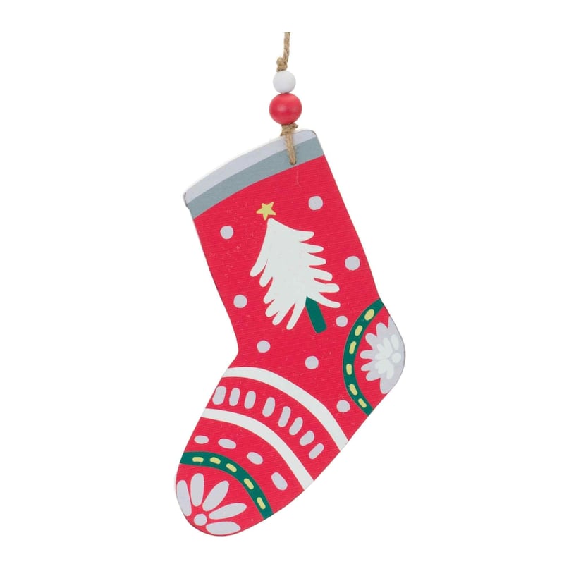 Club Pack of 12 Green & Red Mitten Stocking Christmas Ornaments 8"