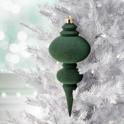 10" Vp Frosted Finial Box of 2