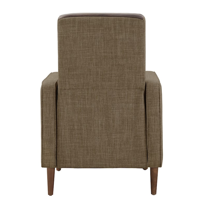 Leo Two-tone Push-back Recliner Chair by iNSPIRE Q Classic