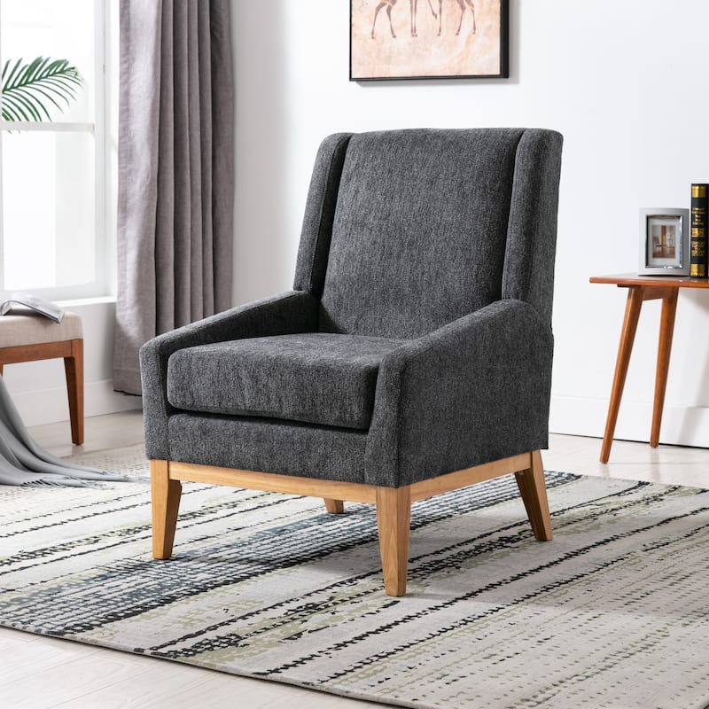 Corvus Armitage Chenille Upholstered Accent Chair