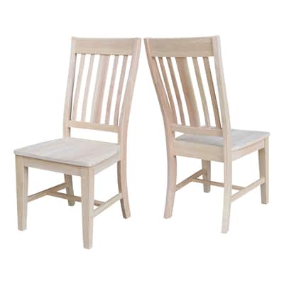 Set of Two Solid Wood Benson Dining Chairs