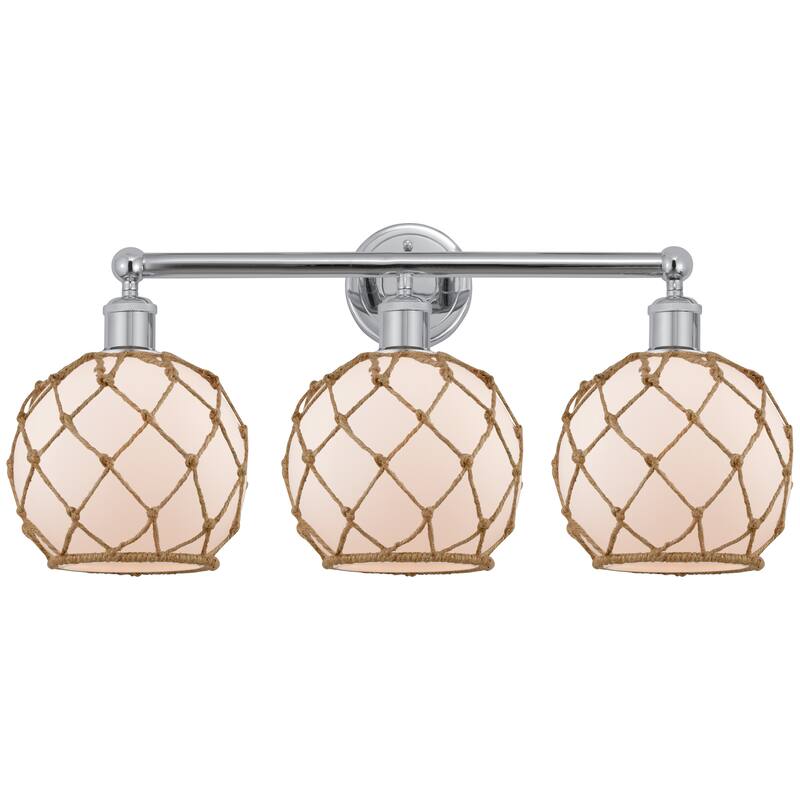 Innovations Lighting Endless Possibilities Edison - Farmhouse Rope - 3 Light 26" Bath Vanity Light
