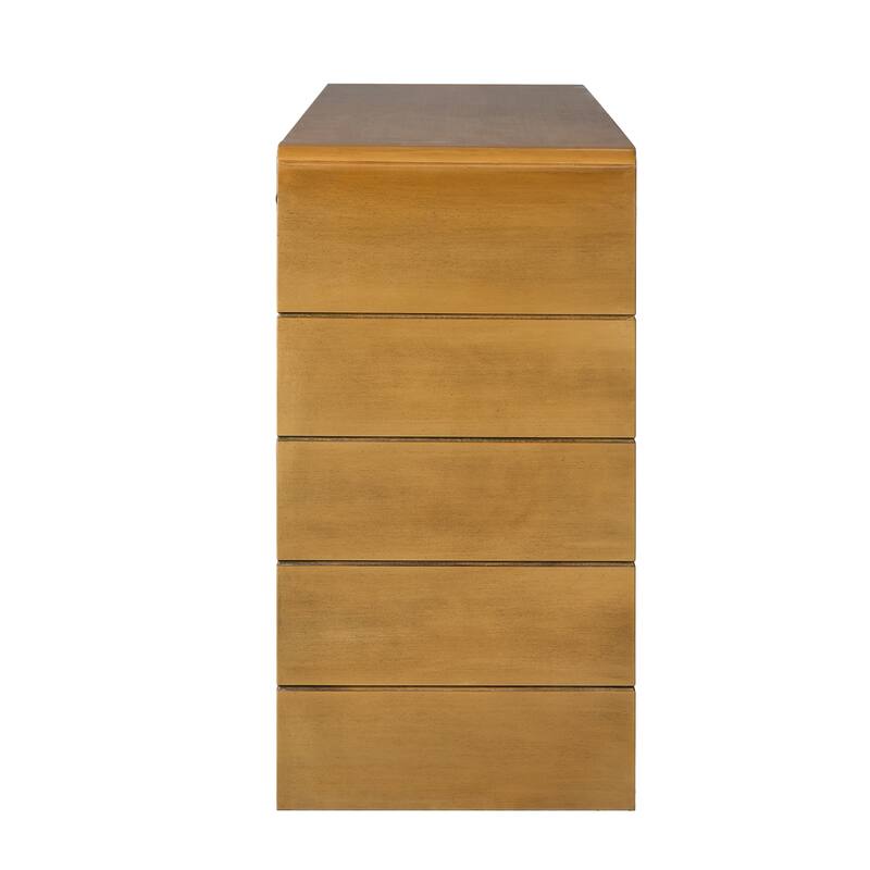 Birch Veneer Curved Console Table with 2 Storage Drawers, Wooden Entryway Table Hallway Tables Accent Table Sofa Table