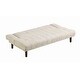 preview thumbnail 6 of 7, Finnegan Beige Upholstered Tufted Sofa Bed