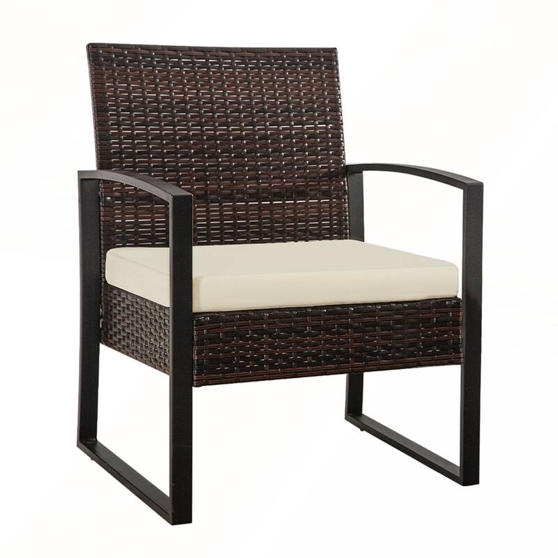 3 Piece Outdoor PE Wicker Furniture Set