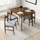 preview thumbnail 4 of 8, GDFStudio - Mary Modern 47" Rectangular Solid Wood Dining Table with Beveled Edges