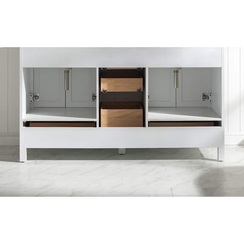 Valentino 60" Double Vanity in White
