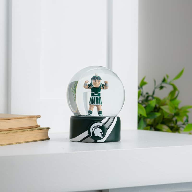 Michigan State University 5 in. Glass Tabletop Snow Globe
