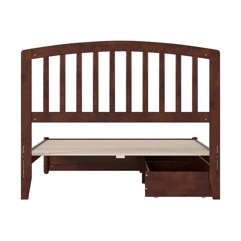 Lucia Platform Bed with Panel Footboard and Storage Drawers