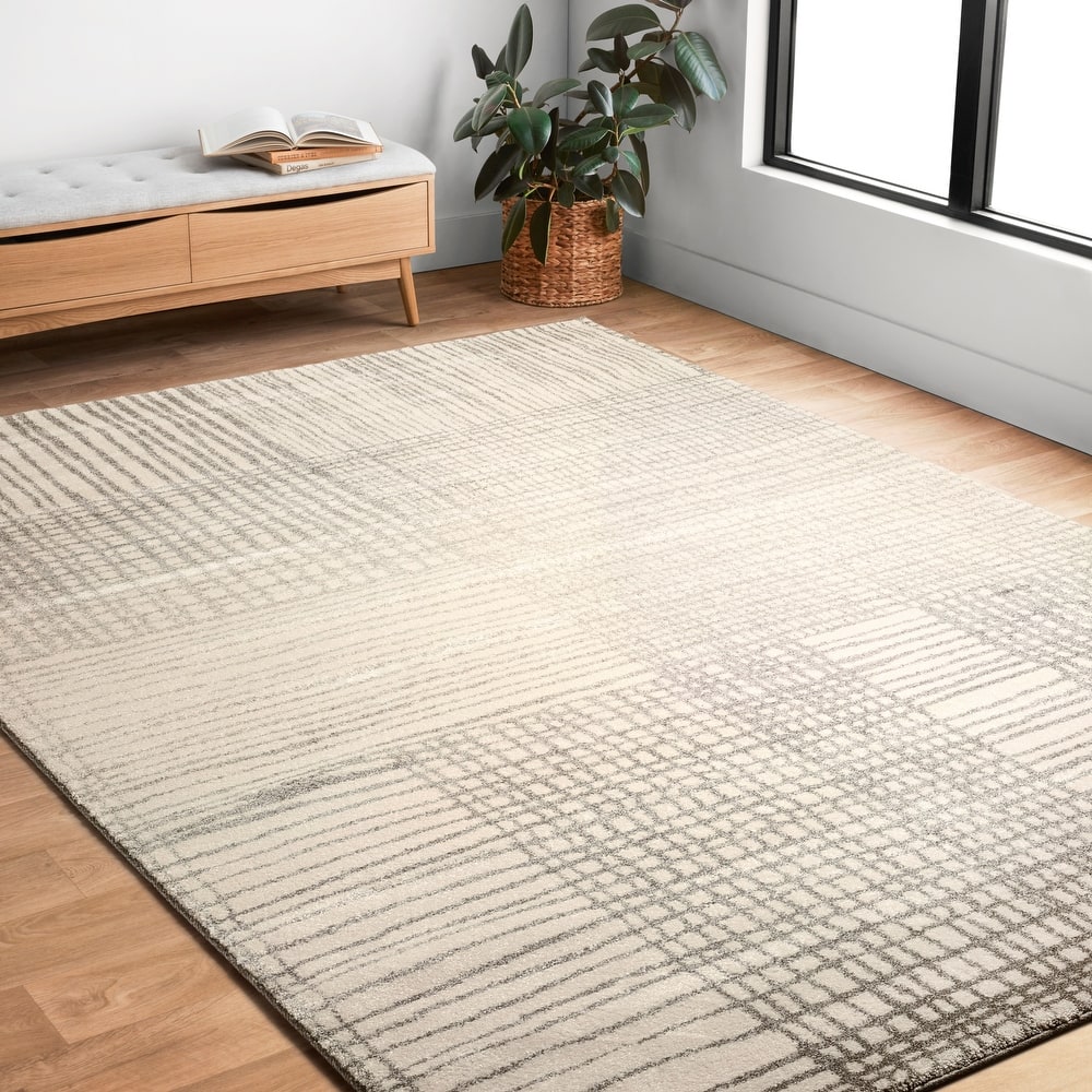 Alexander Home Brently Abstract Modern Geometric Area Rug