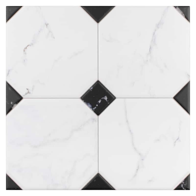 Merola Tile Betera Blanco 13-1/8"x13-1/8" Porcelain Floor and Wall Tile