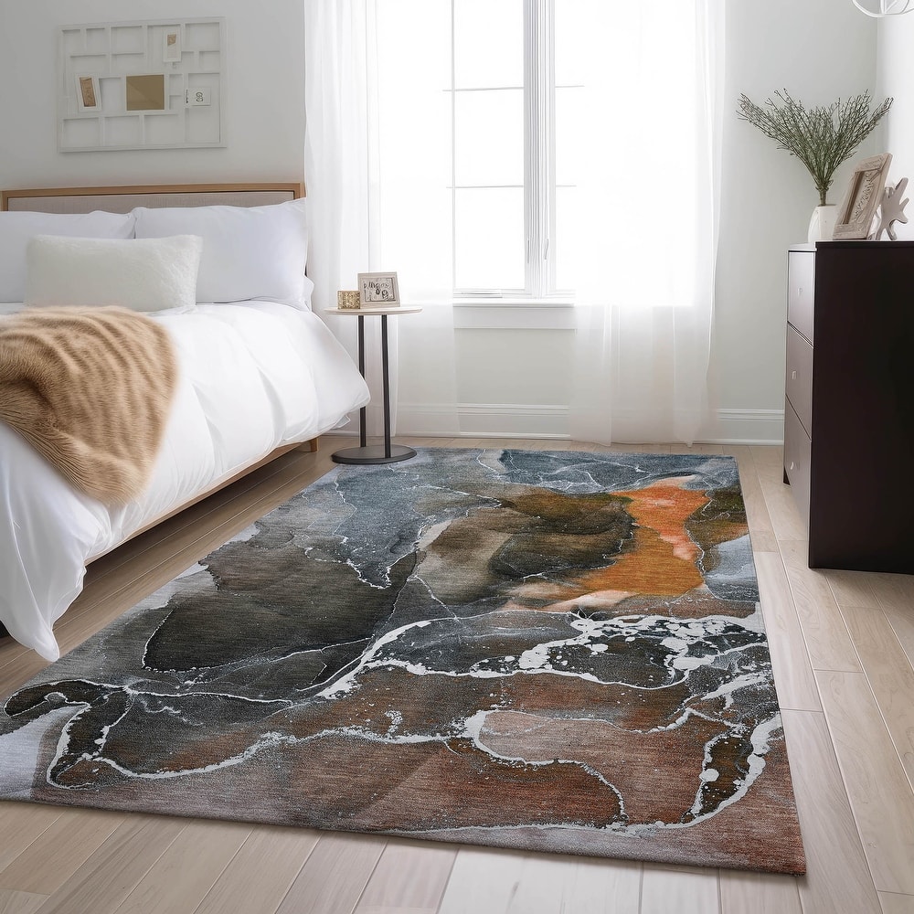 Premium Washable Super Soft Abstract Contemporary Mayfield Rug