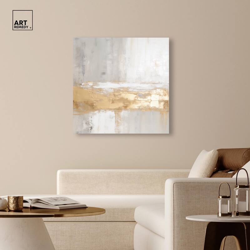 Melted Goldscape III Canvas by Art Remedy, Gallery Wrapped