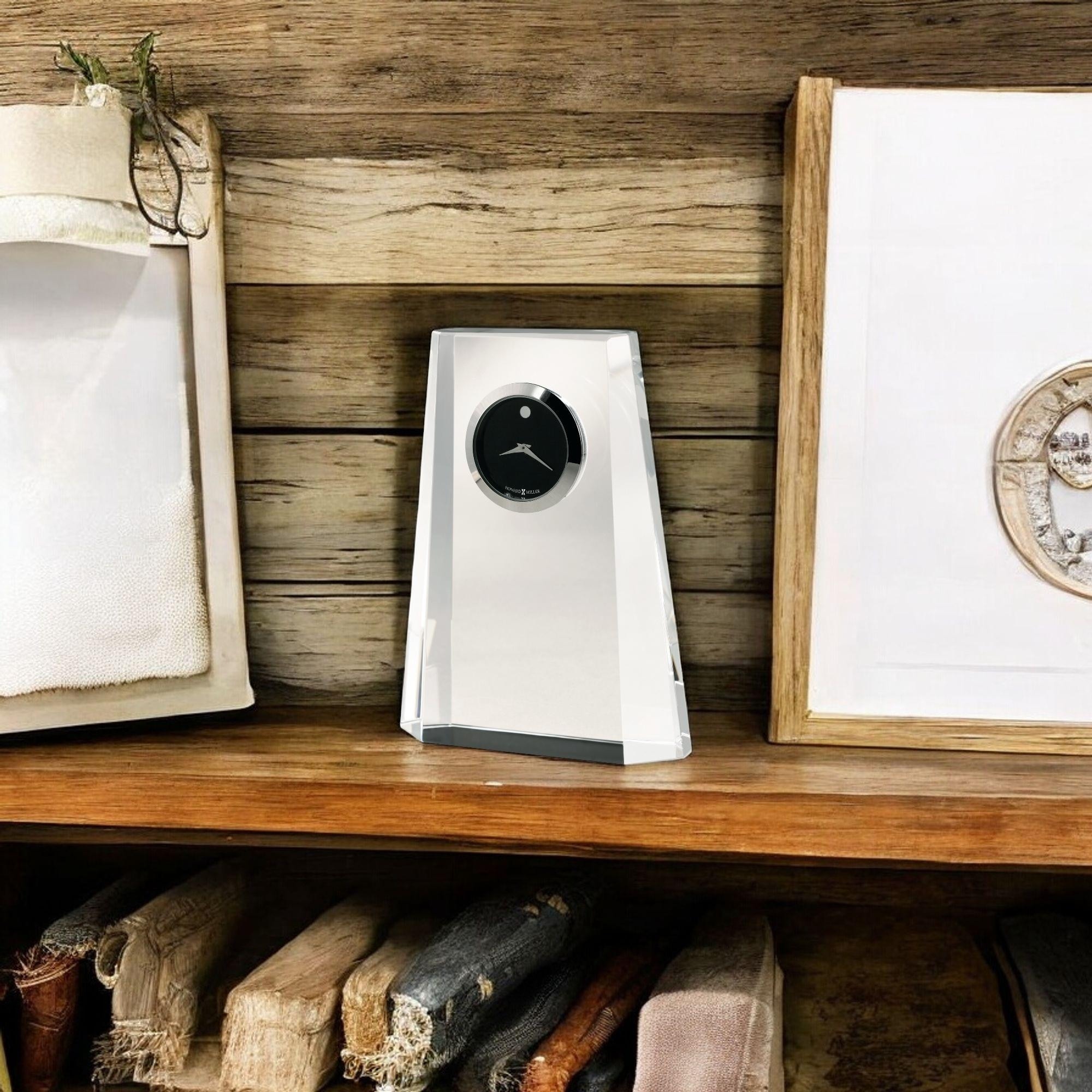 Howard Miller Paragon Modern Glam Desk Clock in Gift Box