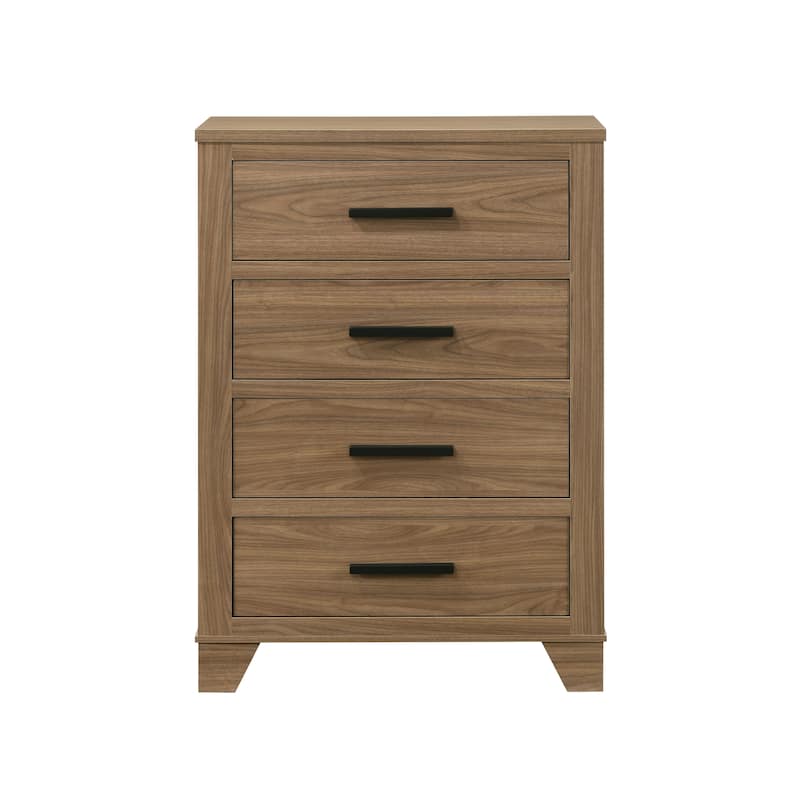 Furniture of America Nyess Modern Chestnut Brown Wood 4-Drawer Chest