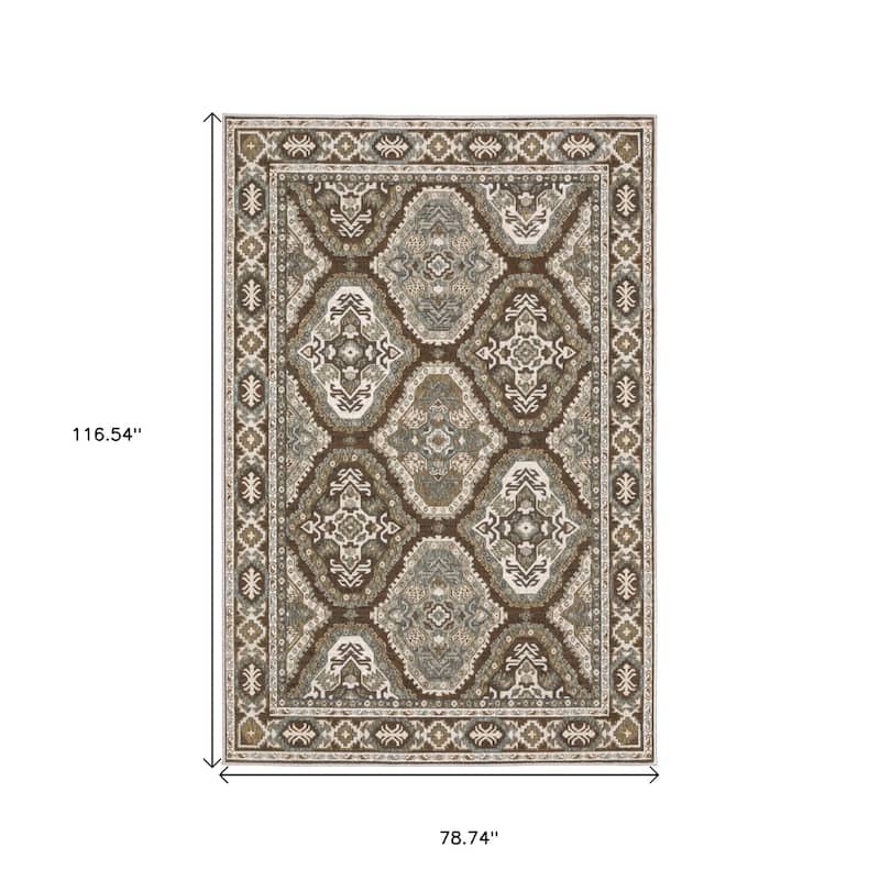 HomeRootsMedallion Traditional Runner Area Rug