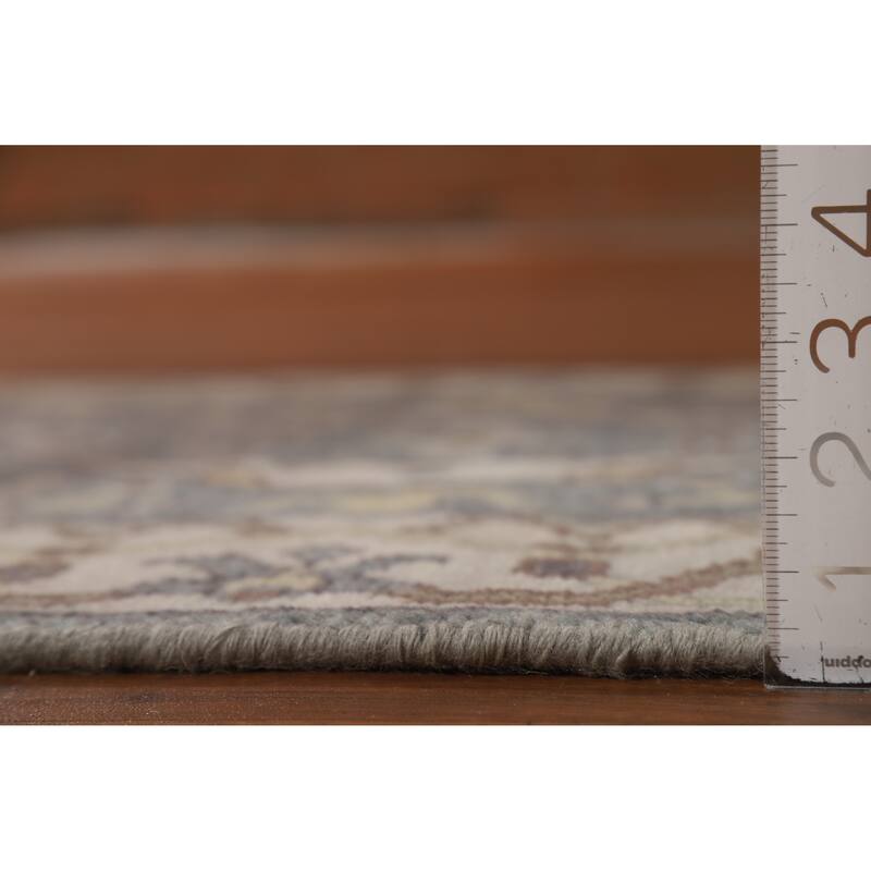 Oushak Style Runner Rug Hand-Knotted Transitional Wool Carpet - 2'6"x 7'11"