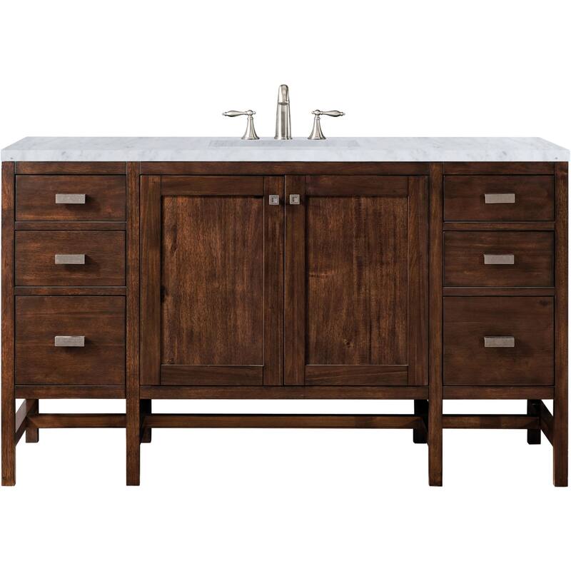 James Martin Vanities Addison 60" Single Basin Hardwood Vanity Set - Mid Century Acacia - Wood Finish
