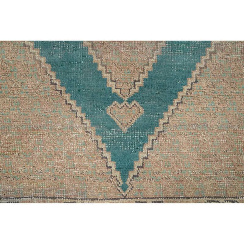 Hand Knotted Oriental 100% Wool Carpet Traditional Medallion Beige & Ivories Tabriz Area Rug - 6' 7'' X 4' 7''