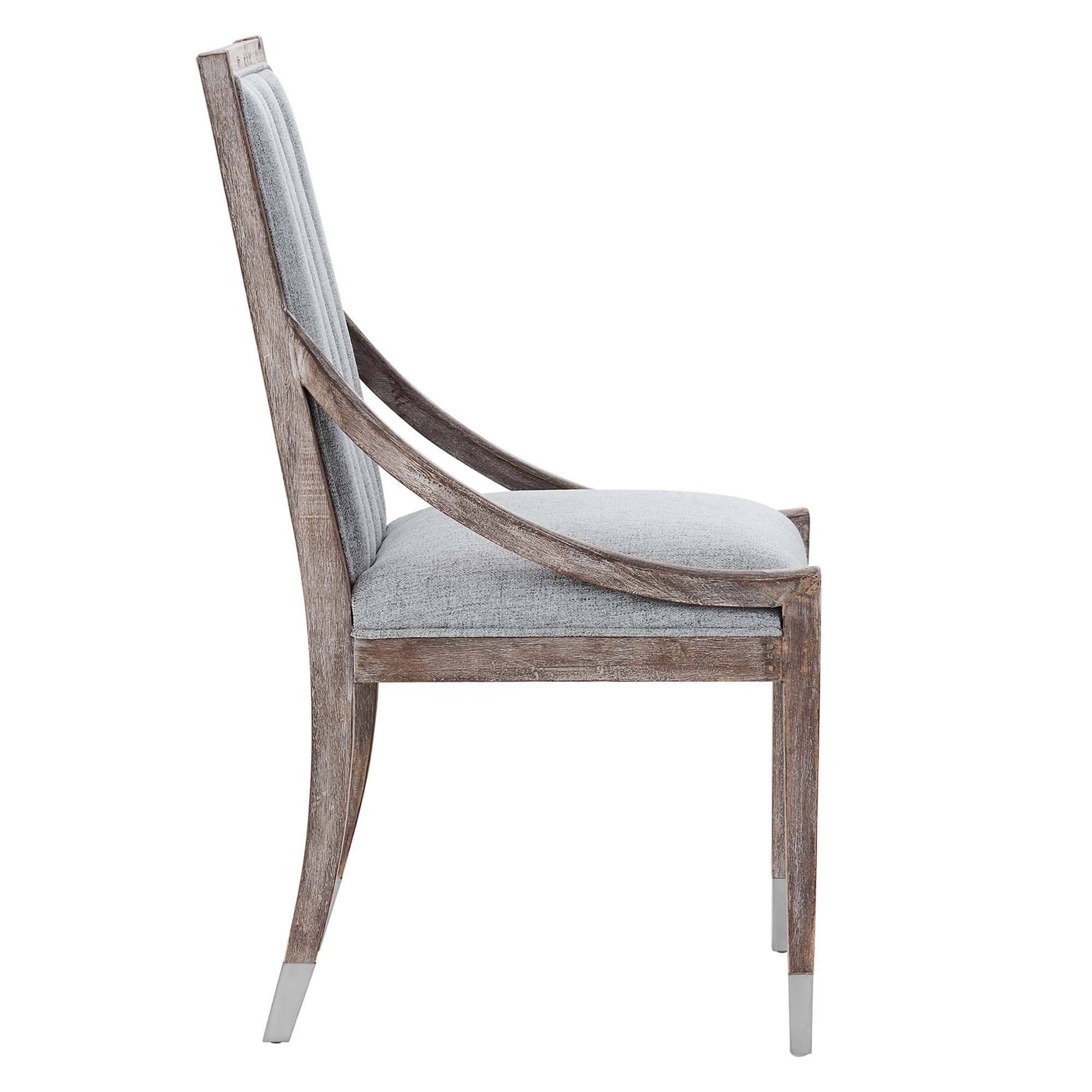 Maison French Vintage Tufted Fabric Dining Armchair Bed Bath