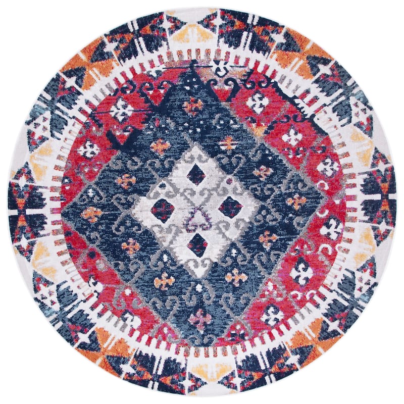 SAFAVIEH Montage Padelea Boho Indoor/ Outdoor Waterproof Patio Backyard Rug