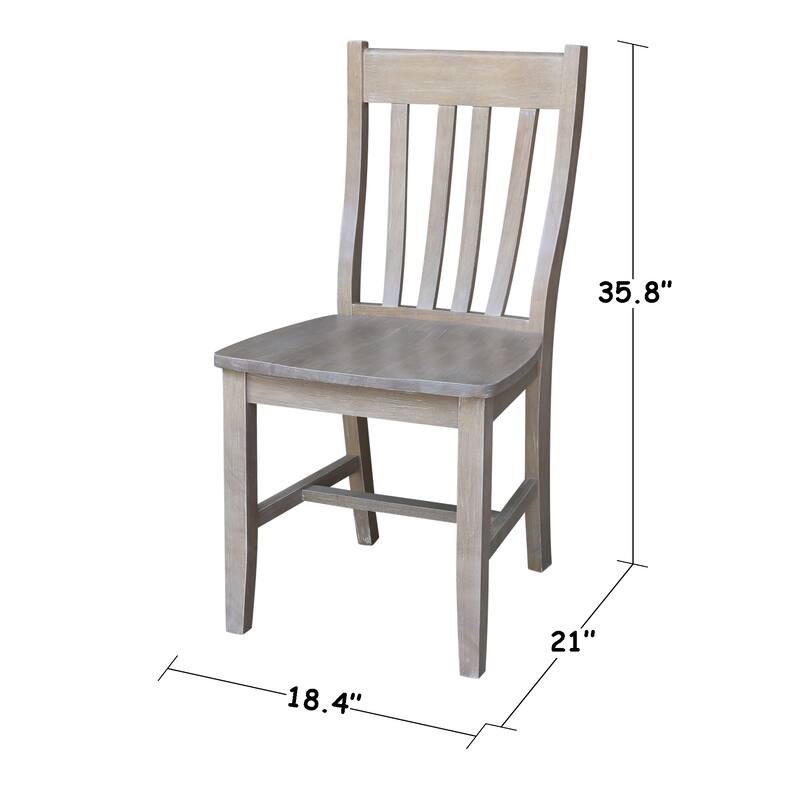36" Round Extension Dining Table With 4 Cafe Chairs